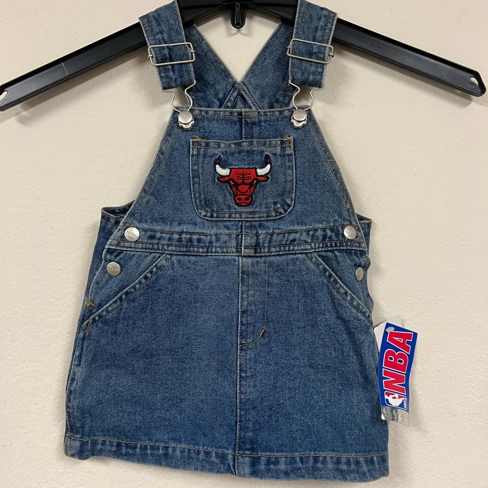 Chicago Bulls Toddler Overall Dress -New - Picture 8 of 8
